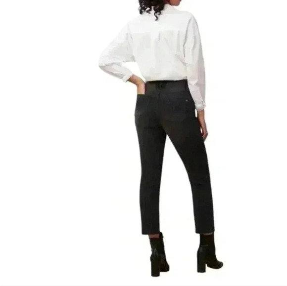 Yoga Jeans Emily Slim Jeans Washed Black High Rise Mom Fit Denim Women's 34 - Picture 3 of 16